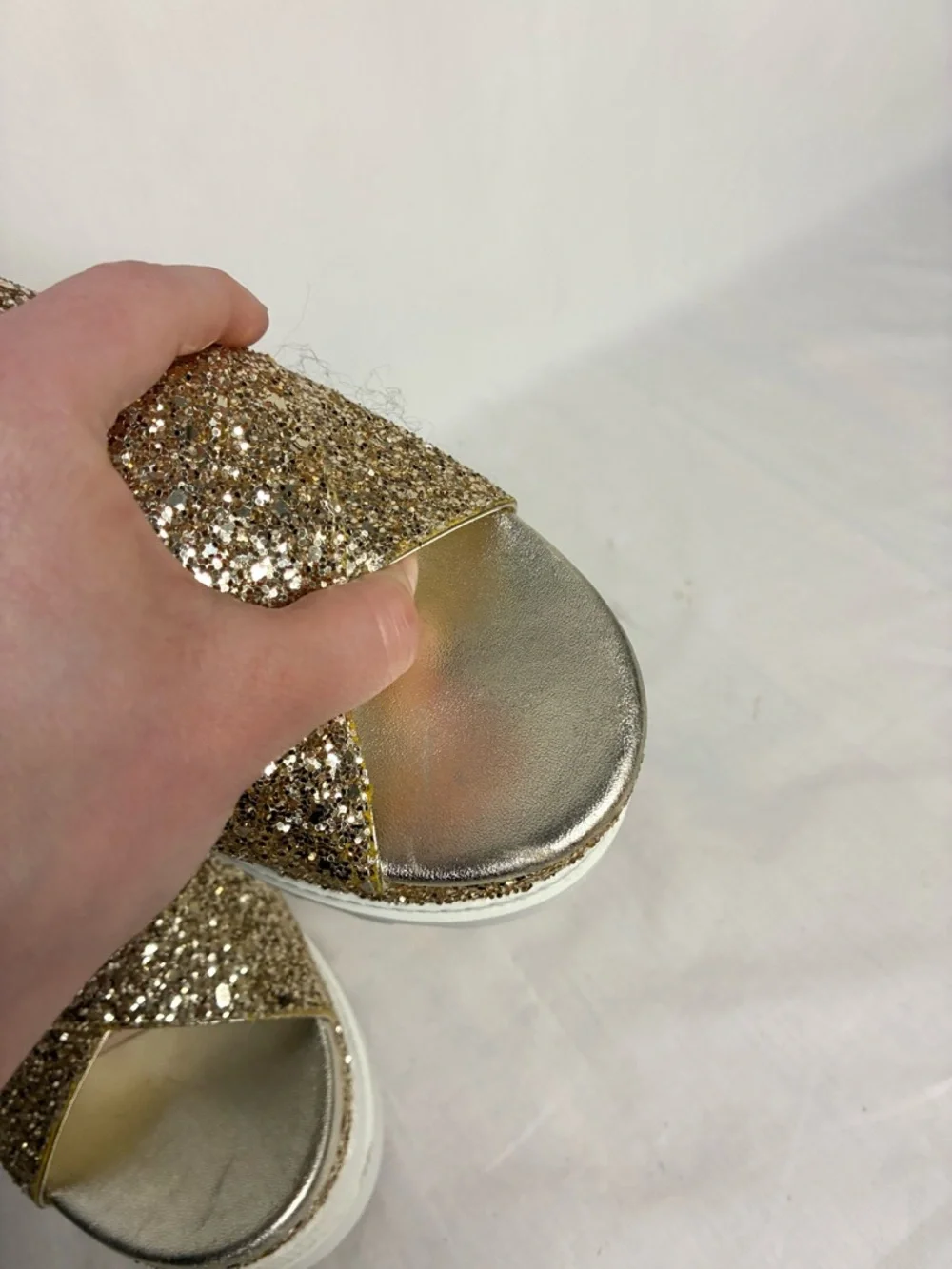 Miu Miu Sparkle Platform Sandals - Picture 8 of 14